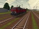 Schwarzwaldbahn Halycon 218 467 und eine weitere 218 stehen in Villingen als Tfzf 24.11.07.Die Fahrzeuge sind nicht in der Schwarzwaldbahn voin Halycon enthalten