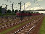Schwarzwaldbahn Halycon 218 467-3 und eine Schwester erhalten Fahr frei in Villingen.Die Loks sind nicht in der Schwarzwaldbahn von Halycon enthalten.