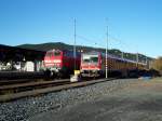 BR 218 Lokportraits 218 447 und 628/928 551 stehen in Goslar auf dem Abstellgleis