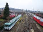 Ulm Blick �ber das BW Ulm - rechts sieht man ein Teil des G�terbahnhofs. Aufgenommen von der Beringerbr�cke am 24.November 2007
