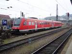 Dieser 612er fuhr am 24.November 2007 als IRE nach Aalen ...
