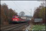 110 454-6 zieht am ...  P.F. 25.11.2007