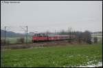 110 416-5 bef�rdert am 17.11.07 RB 37151 von Aalen nach ...