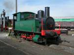 Kleine Dampflok des CFV3V abgestellt im Areal des Bahnhofs von ...
