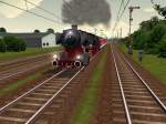 50 1502 mit einem Sonderzug am Esig in Villingen.Halycon Schwarzwaldbahn.Lok ...