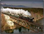 Dampfsonderzug mit 52.1227 der Fa. Brenner&Brenner von Graz nach Obdach ...