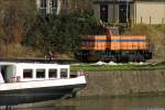 WHE 27 f�hrt in Wanne-Westhafen ein, um 3 Uacs nach ...