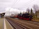 52 8177-9 am 1.12.2007 mit leerem Dampfsonderzug in Dresden-Niedersedlitz  ...