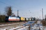 185 513 (Seehafen Rostock, TX Logistik) mit KLV-Zug DGS 43102 ... 185 513 (Seehafen Rostock, TX Logistik) mit KLV-Zug DGS 43102 ...