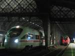 Seit Jahren wieder mal ein Diesel-ICE in Dresden, am 08.12.2007 ...