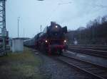 Unsere Dampflok 41360 am 08.12.2007 in Stolberg(Rhl)Gbf  ...