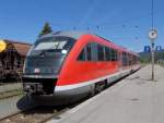 Ein DB Desiro BR 642 steht als Regio nach Kempten ...