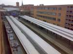 Einblick in den Kopfbahnhof Wilhelmshaven mit seinen 5 Gleisen davon ...