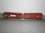 2 Teleskophaubenwagen der SBB von Roco.  ...