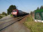 145-CL 002 mit Kesselwagenzug Richtung Leipzig H�he Peine.  ...