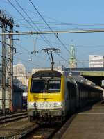 SNCB Lok 1347 verl�sst mit IC 2136 den Bahnhof von ...