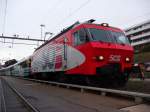 Re 446 018 mit VAE in K�ssnacht a/R am 4.12.2007 ...