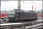 185 573-3 steht am Morgen des 27.12.07 abgestellt in Ulm ...