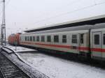 Der IC 1918 ist au�erplan auf Gleis 18 eingefahren , ...