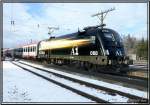 A1 Taurus f�hrt mit IC 534 in den Bahnhof Zeltweg ...