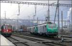 Internationales Treffen in Buchs SG. W�hrend Re 4/4 II 11116 ...