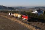 112 326 mit Bauzug vor Herlasgr�n (21.12.2007)  ...