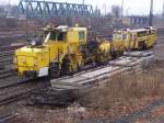 DB Netz Instandsetzung SSP 771 in Wiesbaden Ost Gbf; 14.01.2008 ...