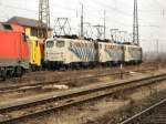 3 139er der Lokomotion stehen abgestellt in M�nchen Ost  ...