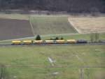 Die 203 506 fuhr am 19.Janaur 2008 mit dem Josera-Zug ...