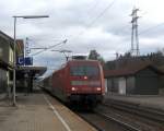 101 031-3 mit dem IC 2004 in St.Georgen am 20.1.08 ...