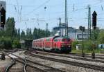 218 405 der S�dostbayernbahn vor RB 27039 von M�nchen nach ...