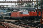 Re 460 065-6 am 25.07.1997 bei der Einfahrt in den ...