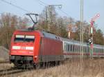 Nachschuss der 101 026-3. ...  Johannes Uhl 28.01.2008