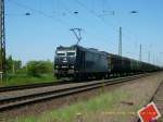 185 547 der MRCE durchf�hrt am 30.04.07 mit einem G�terzug ...