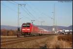 146 222-5 zieht am 25.01.08 RE 19456 von Aalen nach ...