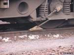 Mit solchen Holzhemmschuhen werden ...  Martin P�hlmann 03.02.2008