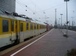 Zwischenwagen des Messzuges von Hannover nach K�ln BBf beim Zwischenstopp ...