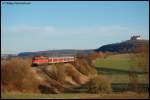 110 484-3 zieht am 07.02.08 RB 37152 von Donauw�rth nach ...