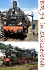 Zwei Vertreter der BR 94 in Stützerbach, 2005 ... Zwei Vertreter der BR 94 in Stützerbach, 2005 ...