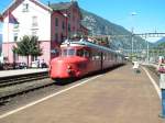 Der Churchill-Pfeil bei der Durchfahrt in Biasca, am 8.9.07  ...