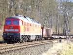 232 609 mit G�terzug ...  Tobias Schuminetz, Hirschau 18.02.2008