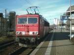 155 014-4 im Bahnhof ...  Ulrich Lorenz 18.02.2008