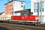 2068028 am 16.02.08 bei einer Rangierfahrt in Salzburger Hbf  ...