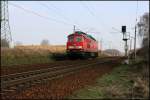 232 612-2 als Lokzug bei Nudow, 24.02.2008  ...