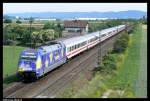 101 101 durfte am 20.5.2007 als Steuerwagenersatz am IC 2297 ...