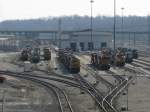 Reihenweise BNSF Loks sind ...  Dennis Kraus 04.03.2008