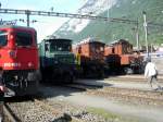 �berblick �ber das Depot Erstfeld an der Gotthard BAhn, anl�sslich ...