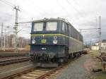 Ein Holzroller der WAB (WAB 55)steht in Pirna abgestellt.20.01.08  ...