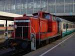 Die 363 424 am 06.02.2008 bei Rangierarbeiten in M�nchen Hbf. ...