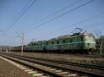 ET40-23 f�hrt mit einem G�terzug am 10.03.2008 durch Bydgoszcz (Bromberg). ...